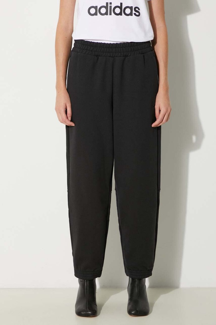 adidas Originals Spodnie dresowe bawełniane czarny IB7329