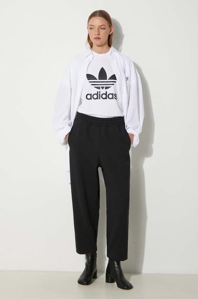 adidas Originals Spodnie dresowe bawełniane IB7329 czarny SS23