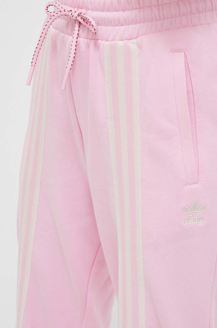 adidas Originals pamut melegítőnadrág rózsaszín IK7854