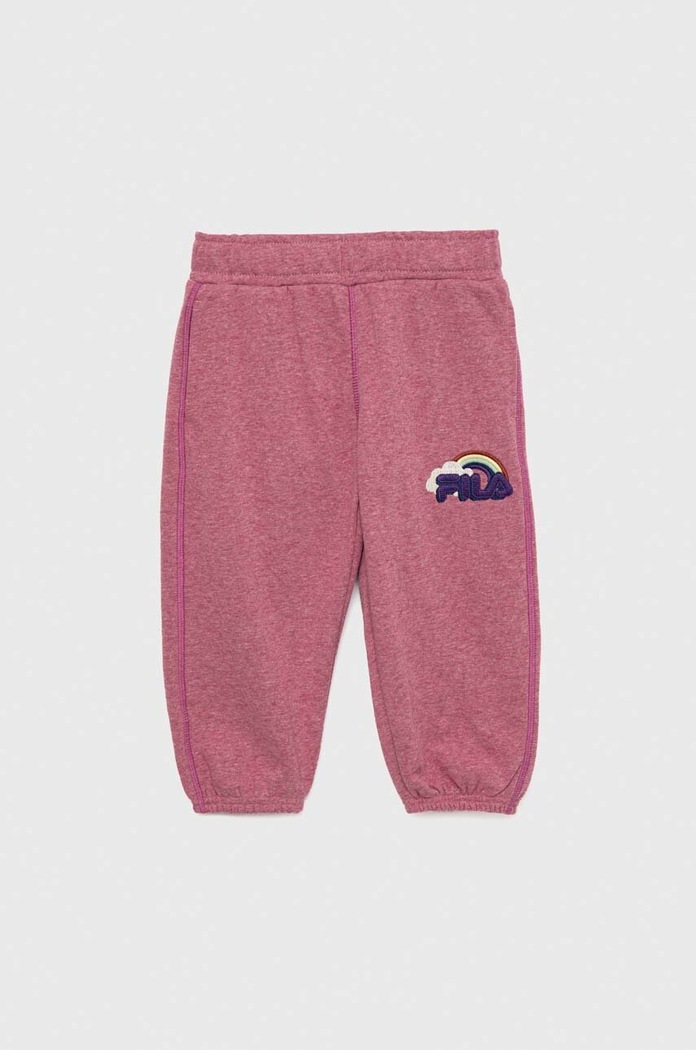 Fila spodnie dresowe dziecięce dzianina fioletowy FAK0176
