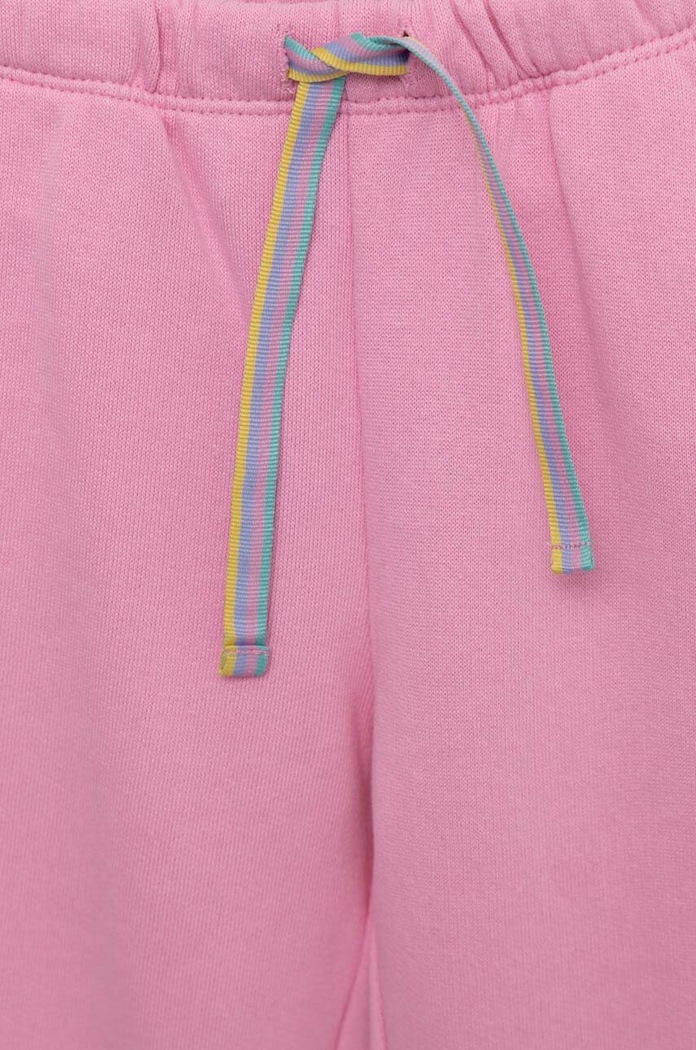 Dziewczynka United Colors of Benetton spodnie dresowe bawełniane dziecięce 3J68GF01W.P.SEASONAL różowy
