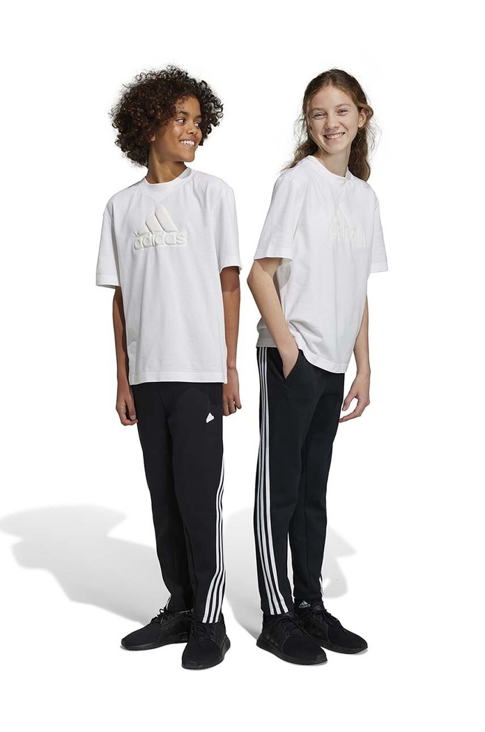 Dětské tepláky adidas U FI 3S pletenina černá HR6313