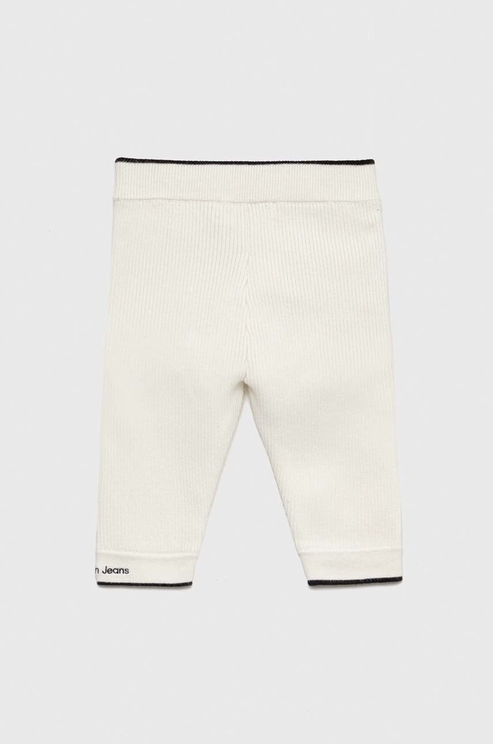 Calvin Klein Jeans spodnie dresowe dziecięce IN0IN00046.PPYX biały SS23