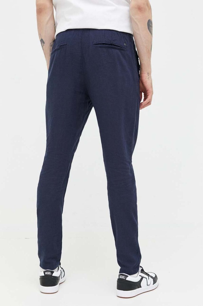 Îmbrăcăminte Solid Pantaloni din in 21107170.194010 bleumarin