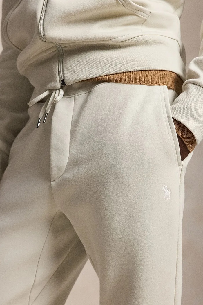 Spodnie joggery męskie Polo Ralph Lauren 710881518 beżowy