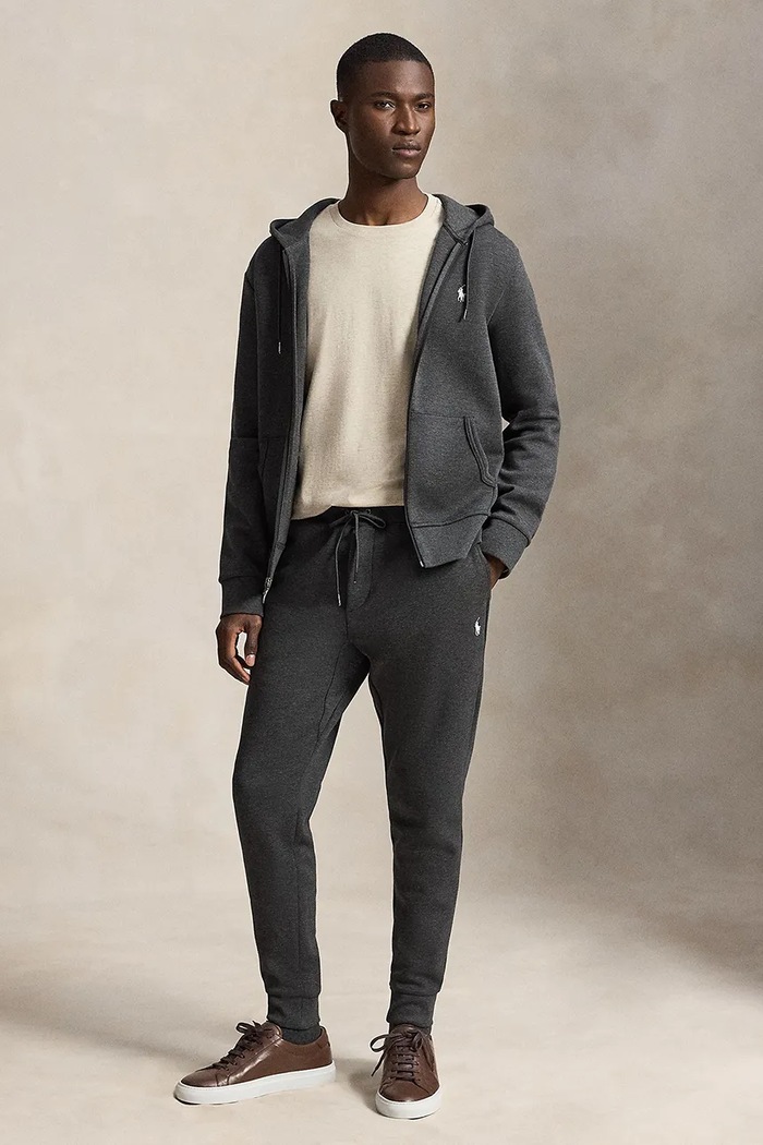 Odzież Polo Ralph Lauren spodnie joggery męskie 710881518 szary