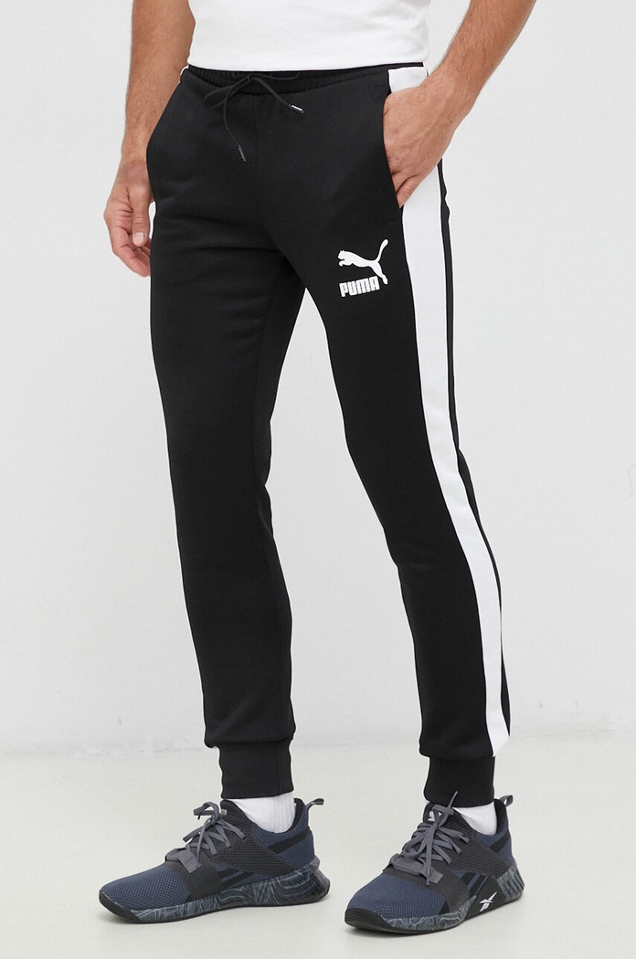 Спортивные штаны Puma трикотаж чёрный 530098