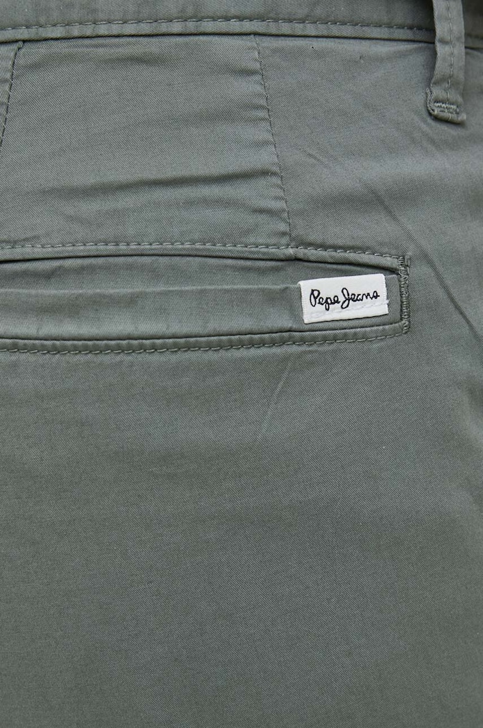 Pepe Jeans spodnie Harrow Poplin zielony PM211555.674