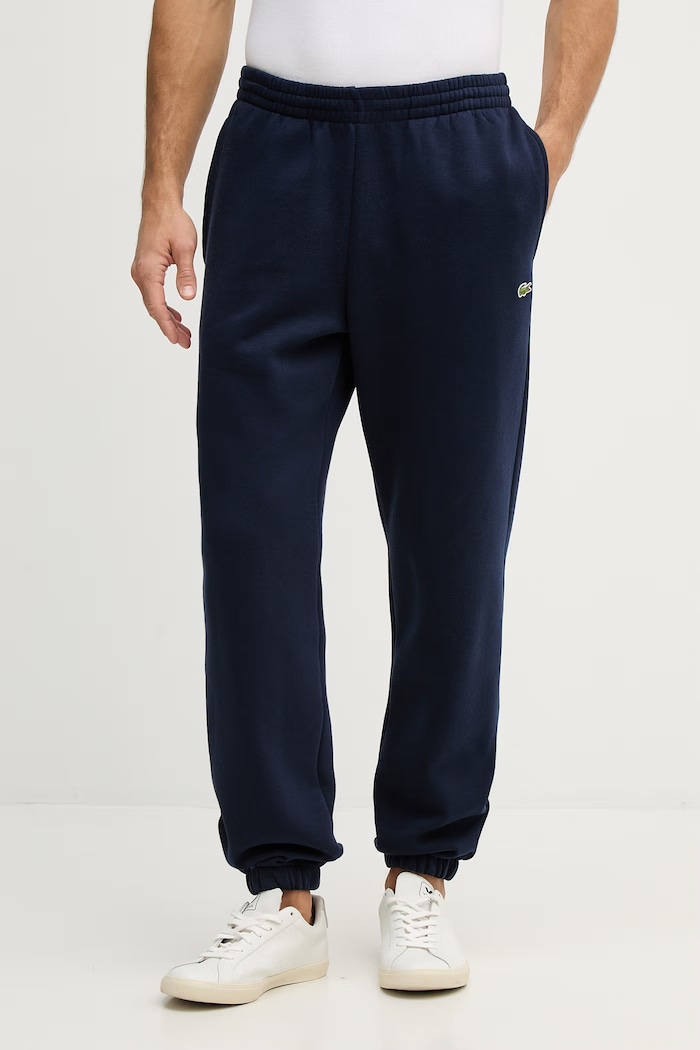 Tepláky Lacoste melanž tmavomodrá XH9610