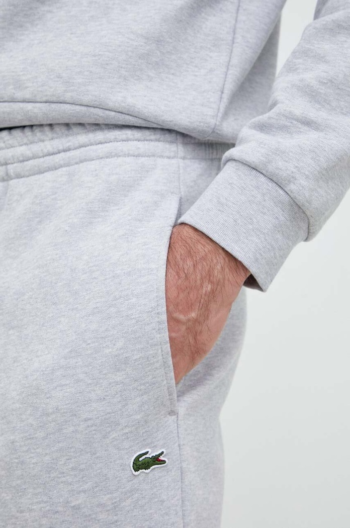 Tepláky Lacoste sivá XH9610