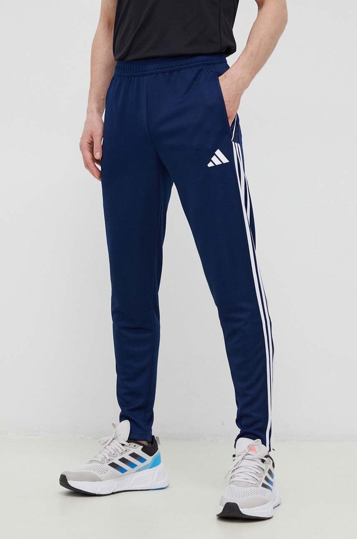 Παντελόνι προπόνησης adidas Performance Tiro 23 πλεκτό ύφασμα σκούρο μπλε HS3492