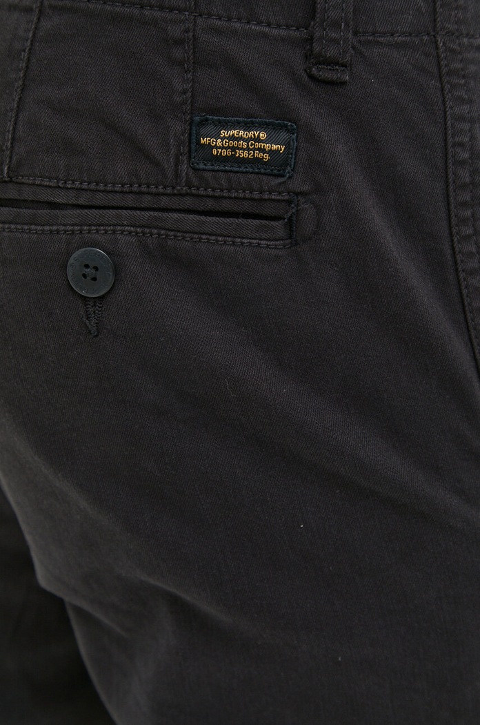 Superdry spodnie czarny M7011022A.12A
