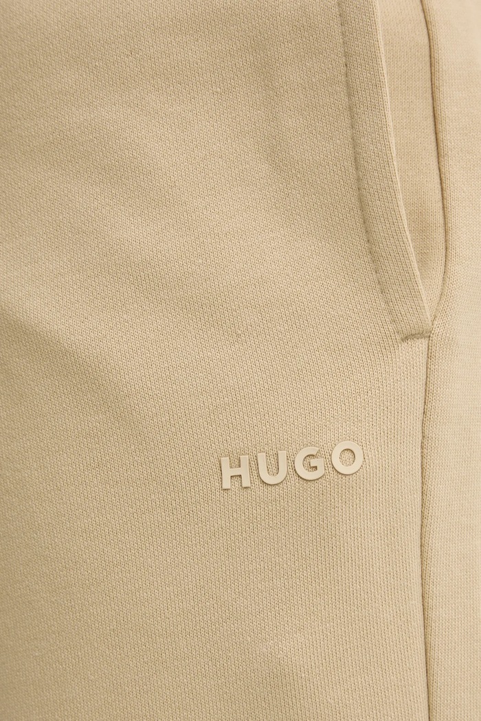 HUGO παντελόνι επίσημο ανδρικό βαμβακερό Dayote232 μπεζ 50489617