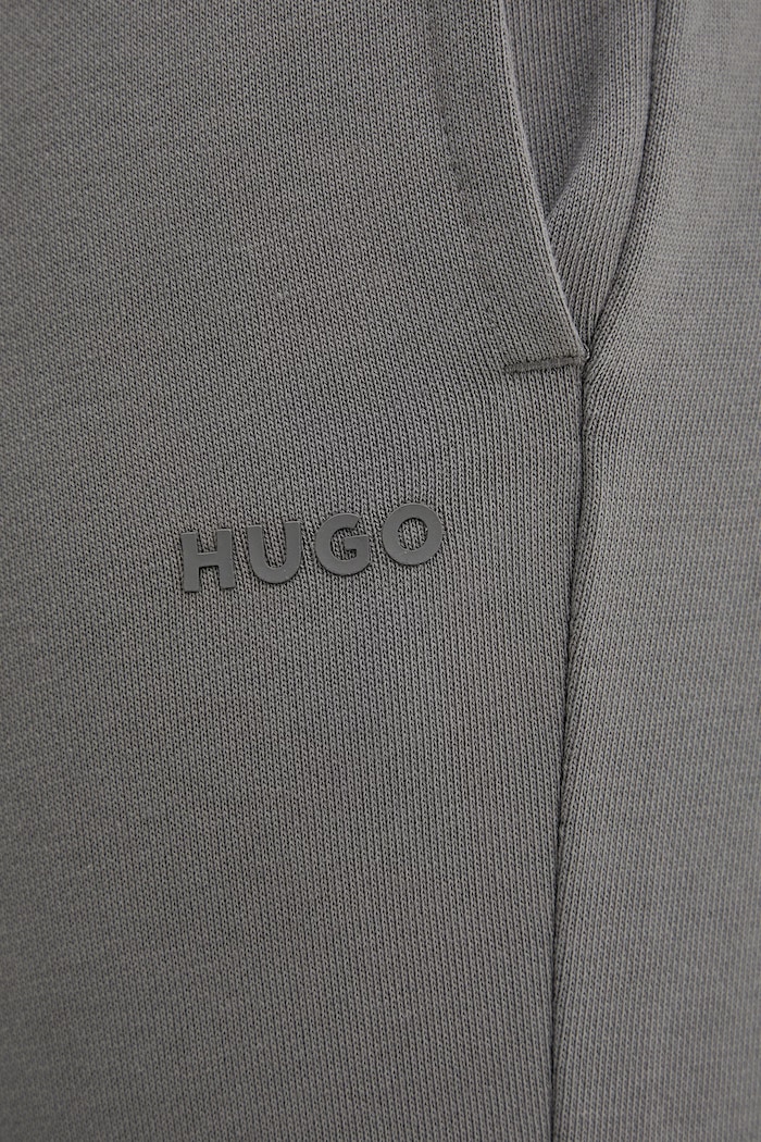 HUGO pantaloni de trening bărbați din bumbac Dayote232 gri 50489617