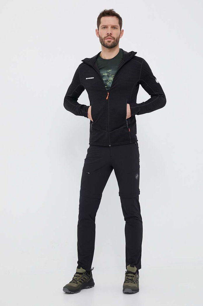 Oblačila Outdooor hlače Mammut Runbold Zip Off 1022.01690 črna