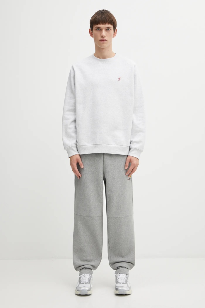 Donji dio trenirke Carhartt WIP American Script Jogging Pant I027042 siva