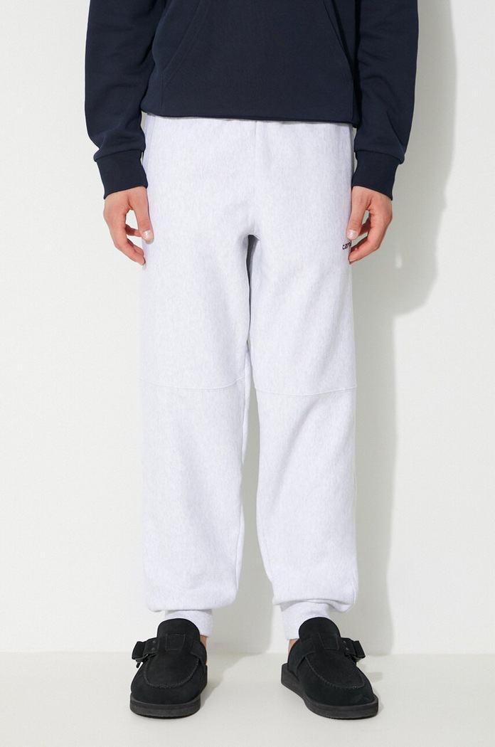Carhartt WIP joggers American Script Jogging Pant semplice grigio I027042
