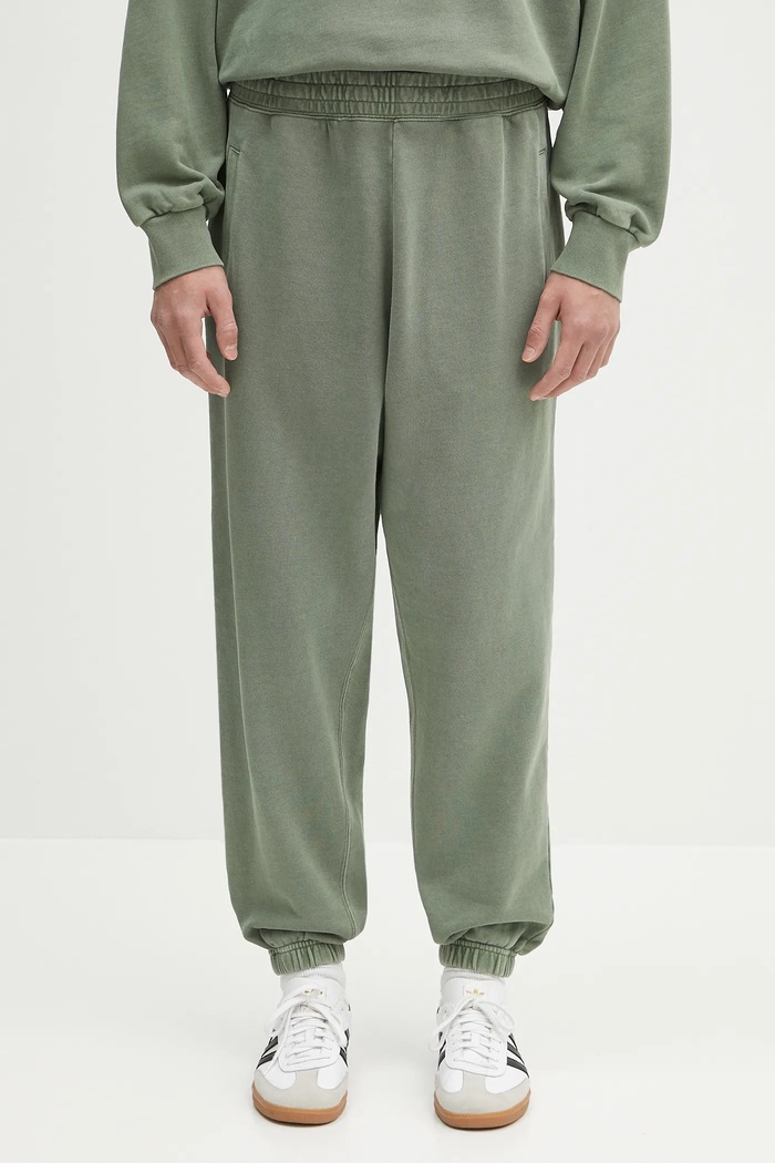 Carhartt WIP cotton joggers Nelson Sweat Pant plain green I029961.1YFGD