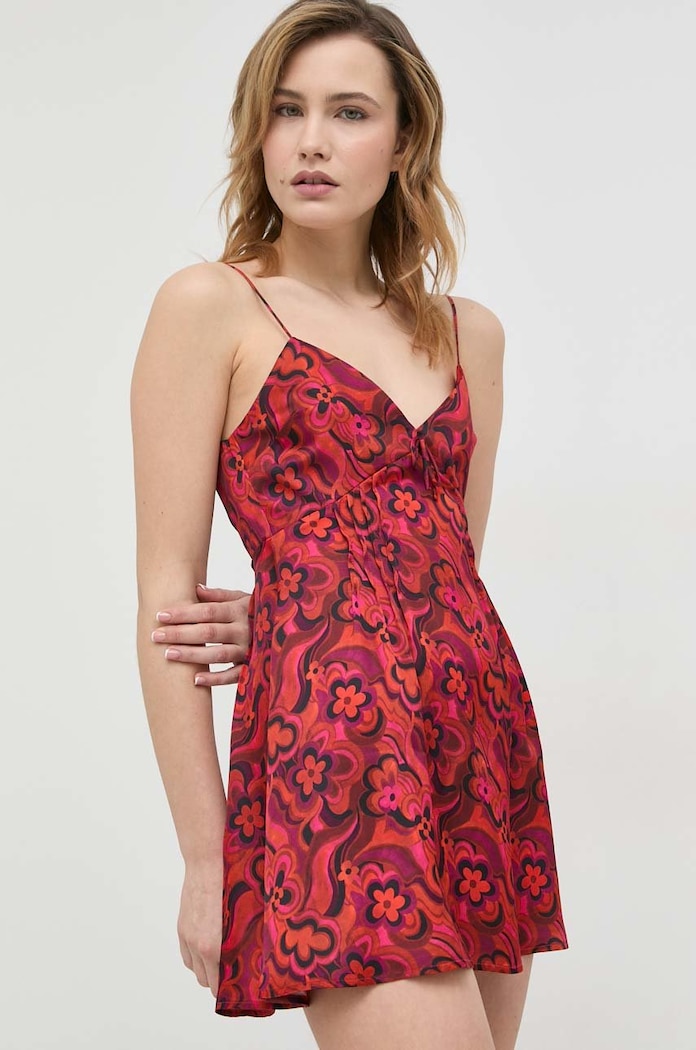 For Love & Lemons rochie mini rosu CD2851.HO22