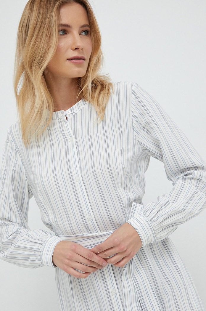 Sukienka Tommy Hilfiger WW0WW37099.PPYX biały