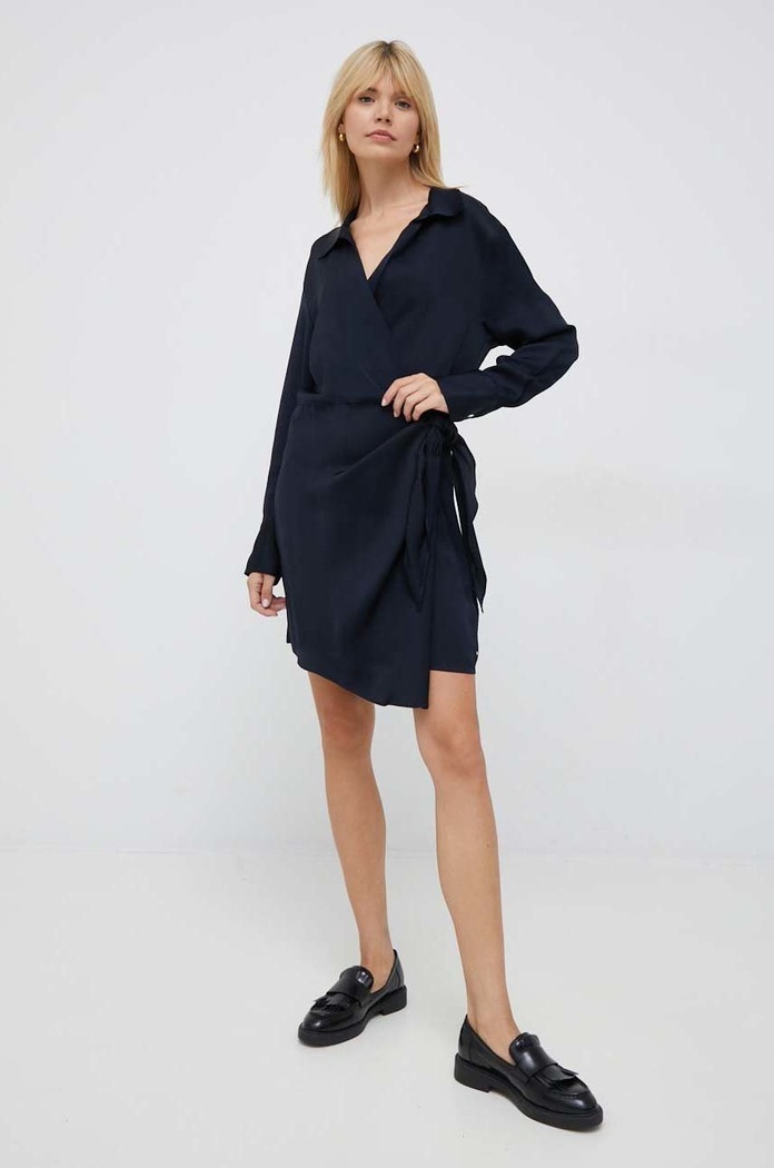 Tommy Hilfiger Obleka Tommy Hilfiger WW0WW37325.PPYX mornarsko modra SS23