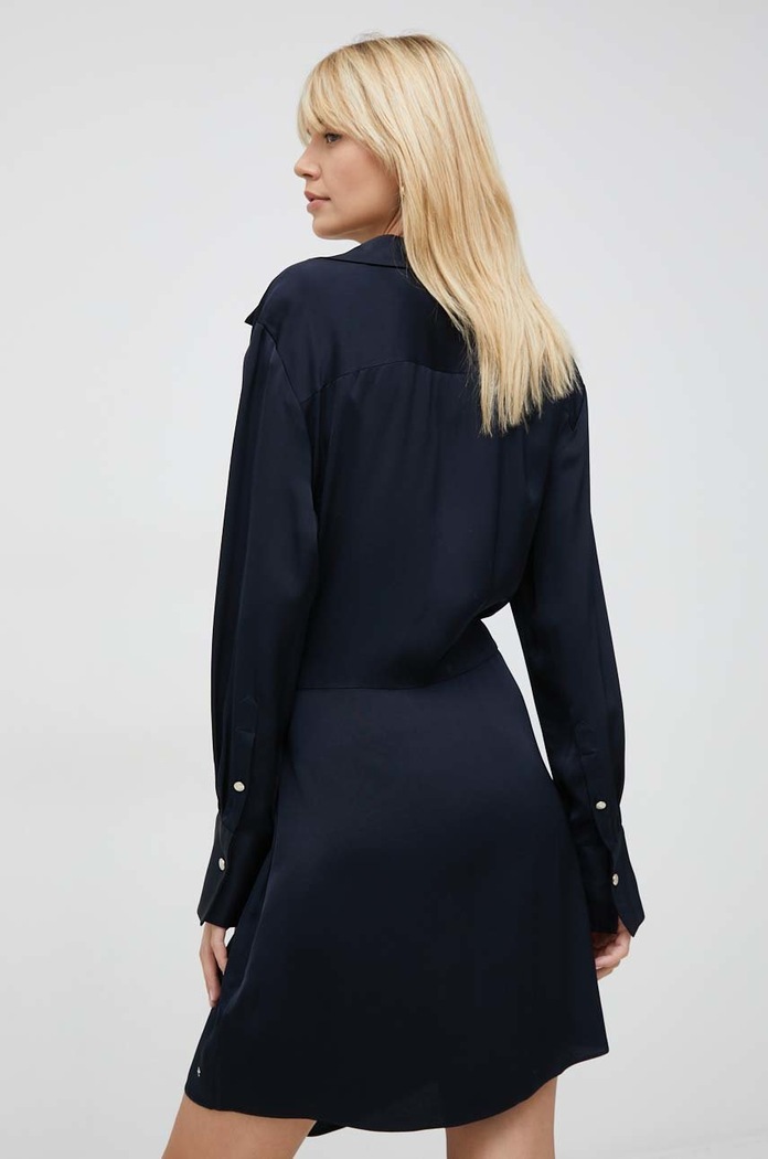 Oblačila Tommy Hilfiger Obleka Tommy Hilfiger WW0WW37325.PPYX mornarsko modra