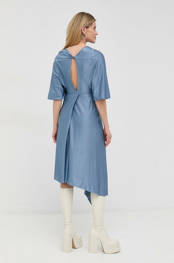 Φόρεμα Victoria Beckham 1123WDR004373A μπλε SS23