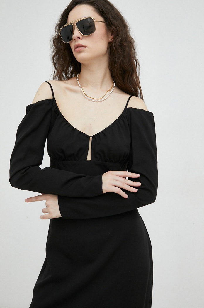Φόρεμα Samsoe Samsoe μαύρο F22400098