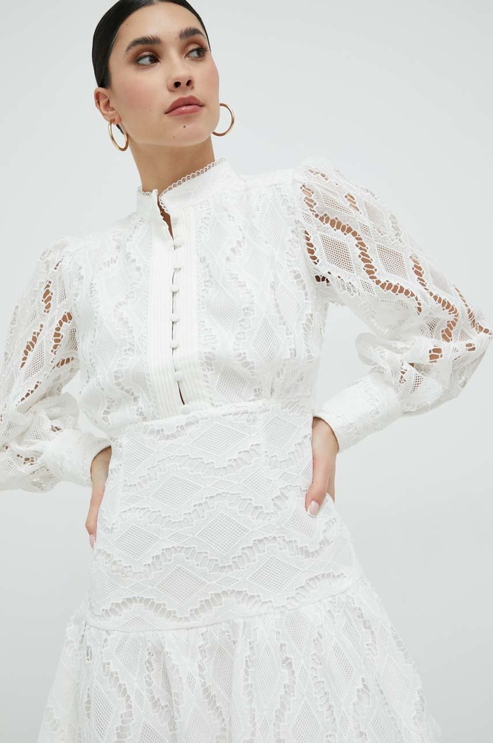 Bardot rochie alb 54824DB3.IVORY