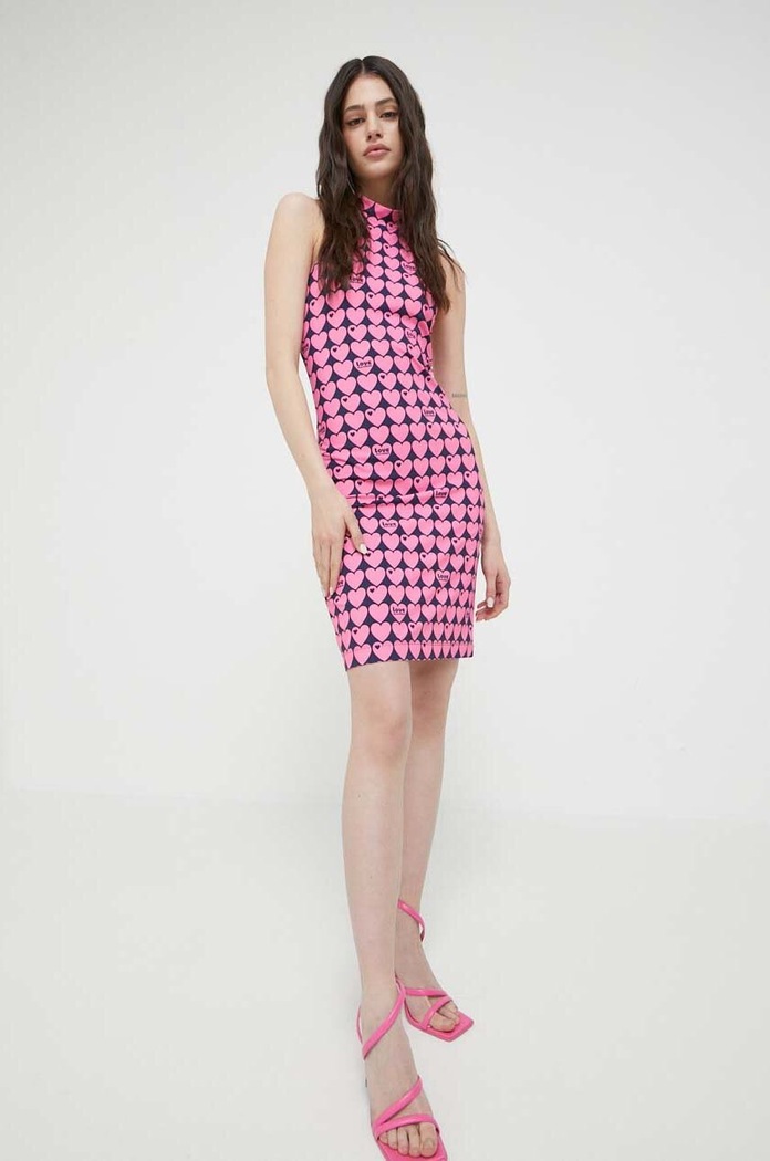 Love Moschino Sukienka W.5.D08.00.E.2410 różowy SS23