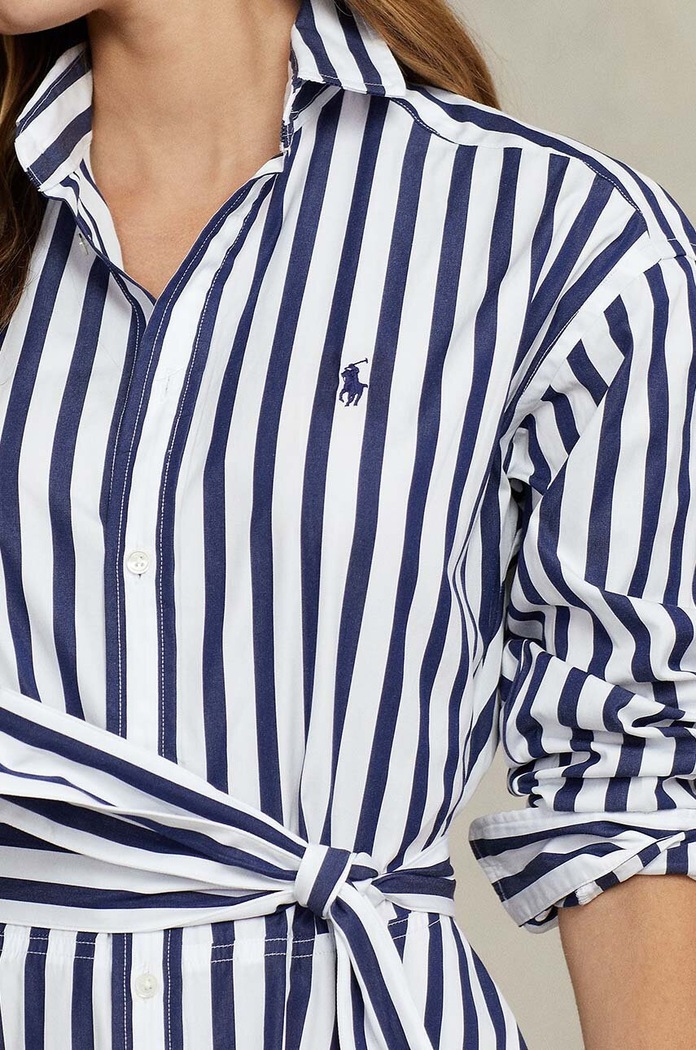Bavlnené šaty Polo Ralph Lauren tmavomodrá 211891428
