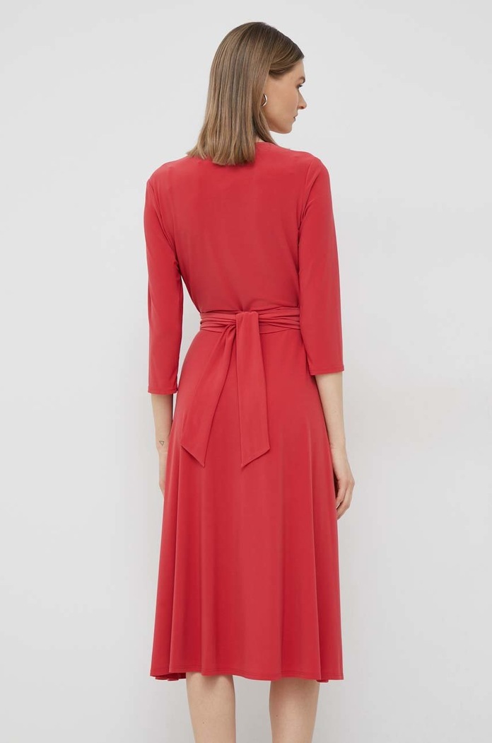 Ρούχα Φόρεμα Lauren Ralph Lauren 250769904 κόκκινο