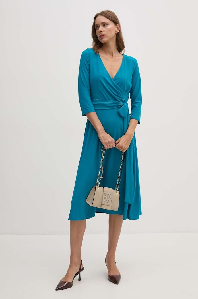 Lauren Ralph Lauren Sukienka 250769904 niebieski NC24