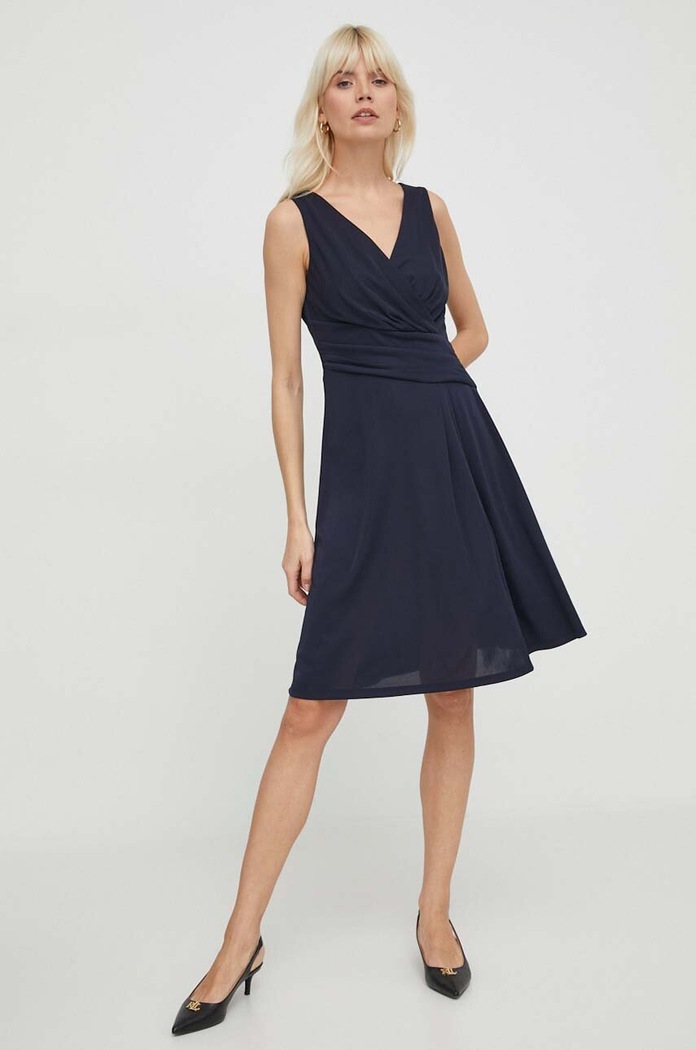 Lauren Ralph Lauren sukienka granatowy 250865006