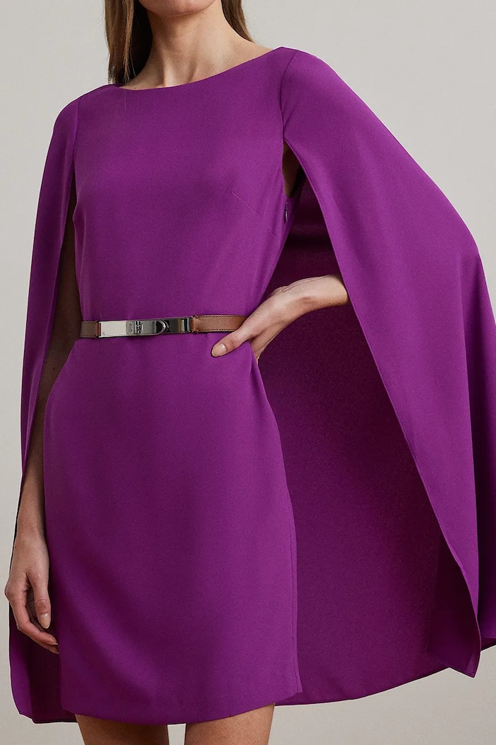 Lauren Ralph Lauren sukienka fioletowy 253855210