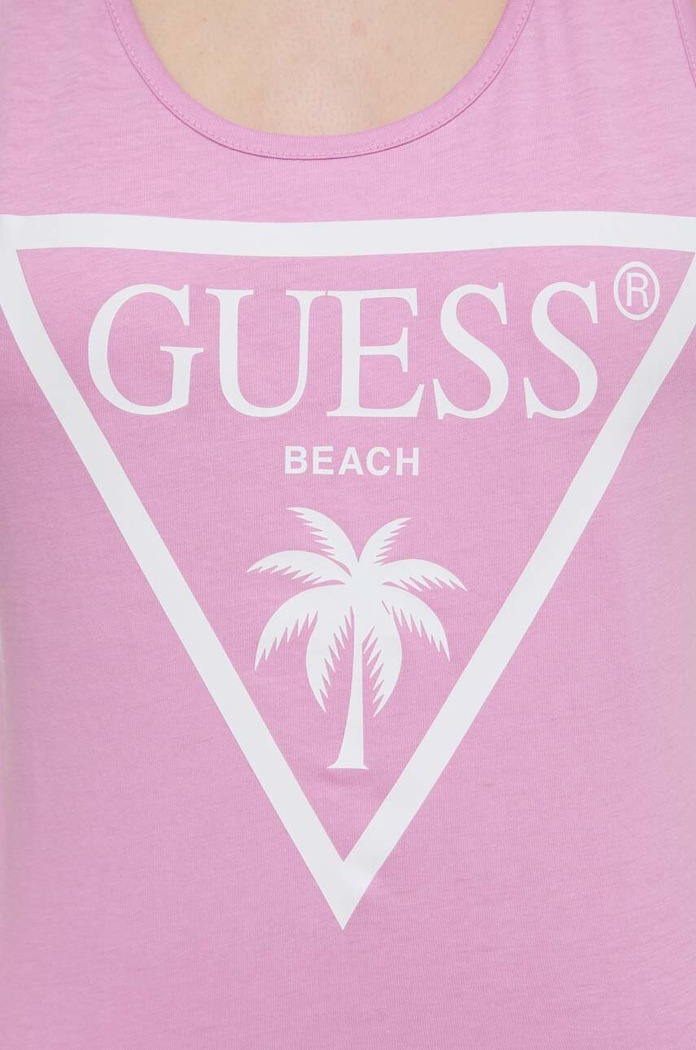 Guess καλοκαιρινό βαμβακερό E3GP03.JA914 ροζ