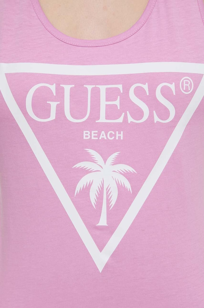 Guess καλοκαιρινό βαμβακερό E3GP03.JA914 ροζ
