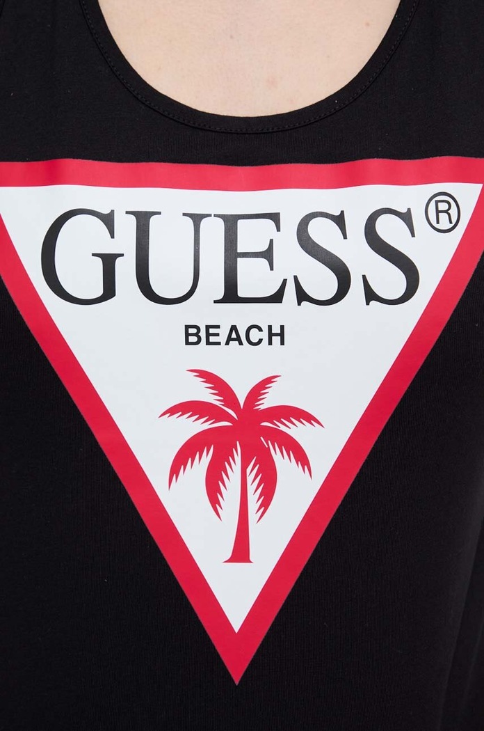 Guess letní šaty bavlněné E3GP03.JA914 černá