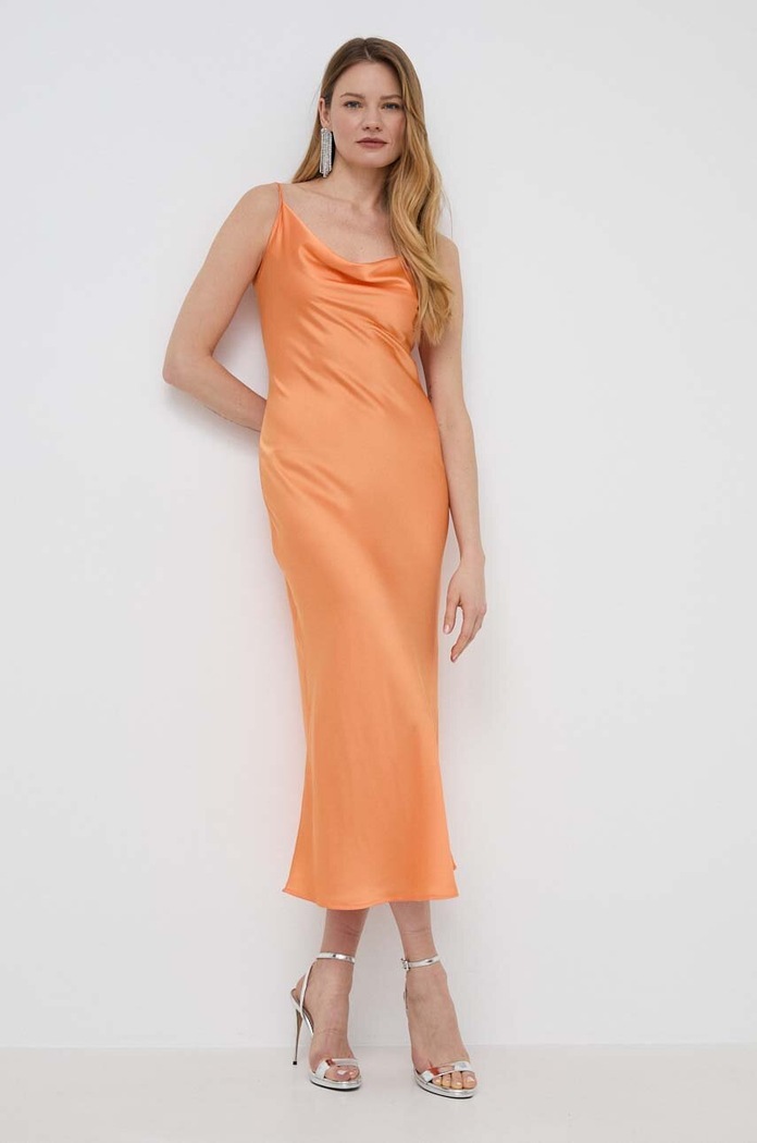 Šaty Guess AKILINA maxi oranžová W3GK85.WD8G2