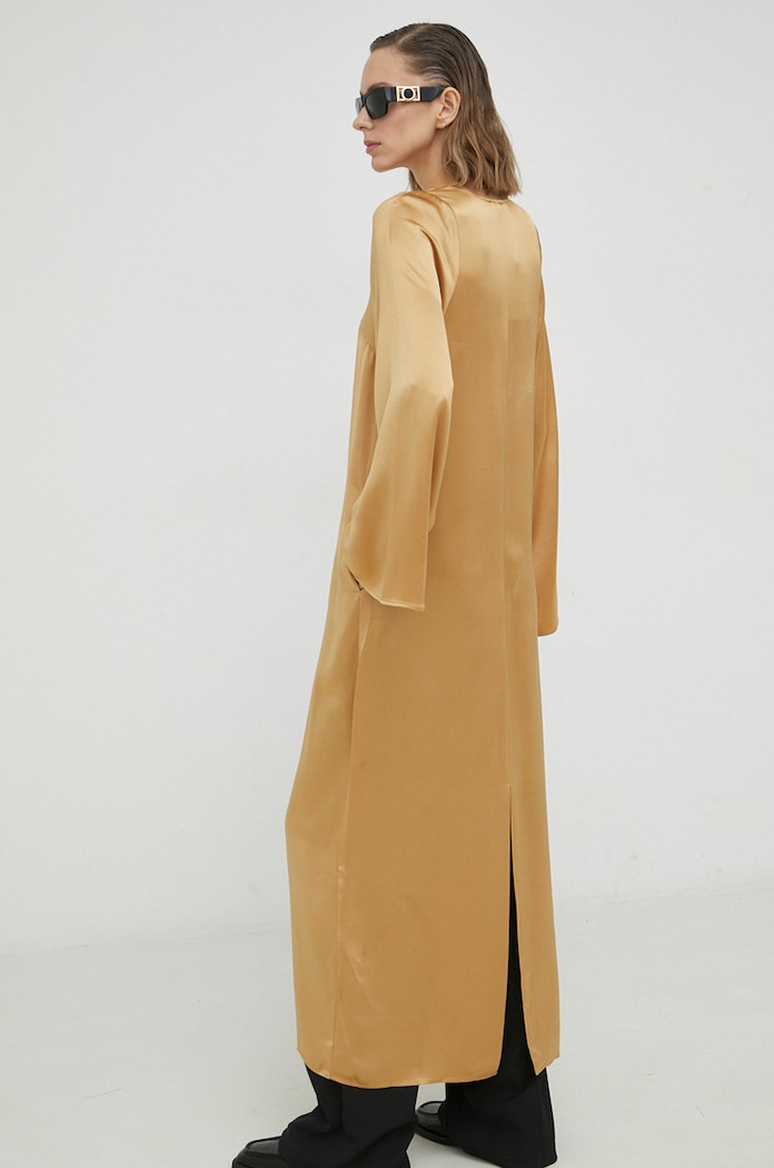 By Malene Birger sukienka Brynn Q70365012 żółty SS23