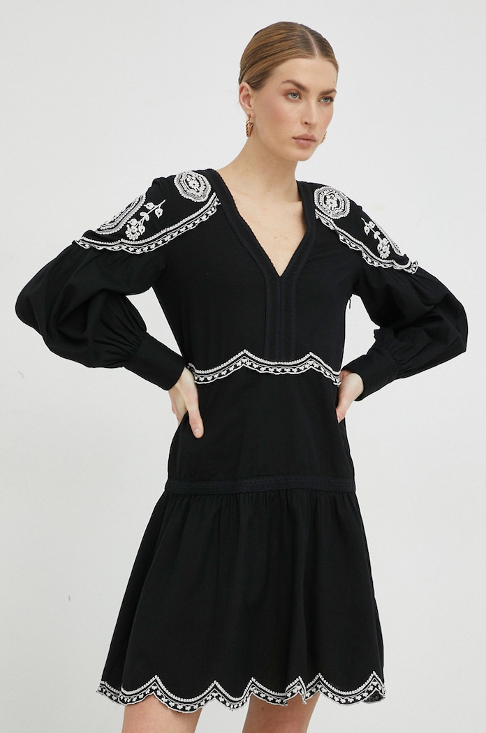 Šaty Twinset mini černá 231TP2490