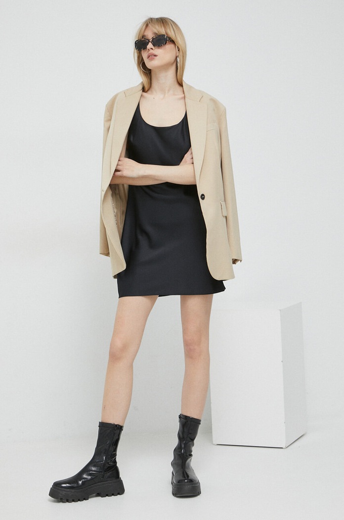 Abercrombie & Fitch sukienka KI159.2875.900 czarny SS23