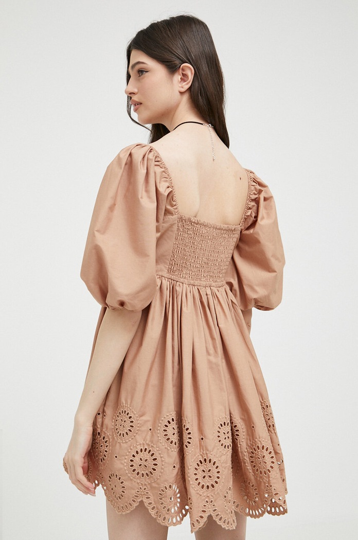 Odzież Abercrombie & Fitch sukienka KI159.2880.420 brązowy