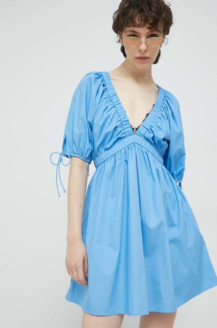 Šaty Abercrombie & Fitch mini modrá KI159.2895.230