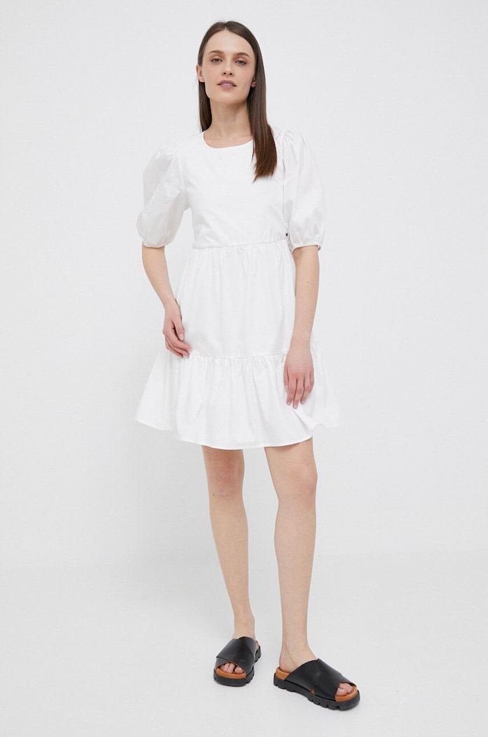 Pepe Jeans sukienka bawełniana Bella PL953238.800 beżowy SS23