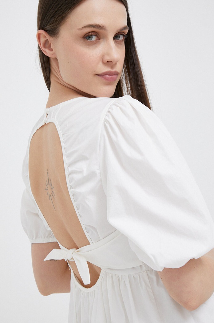 Pepe Jeans sukienka bawełniana Bella PL953238.800 beżowy