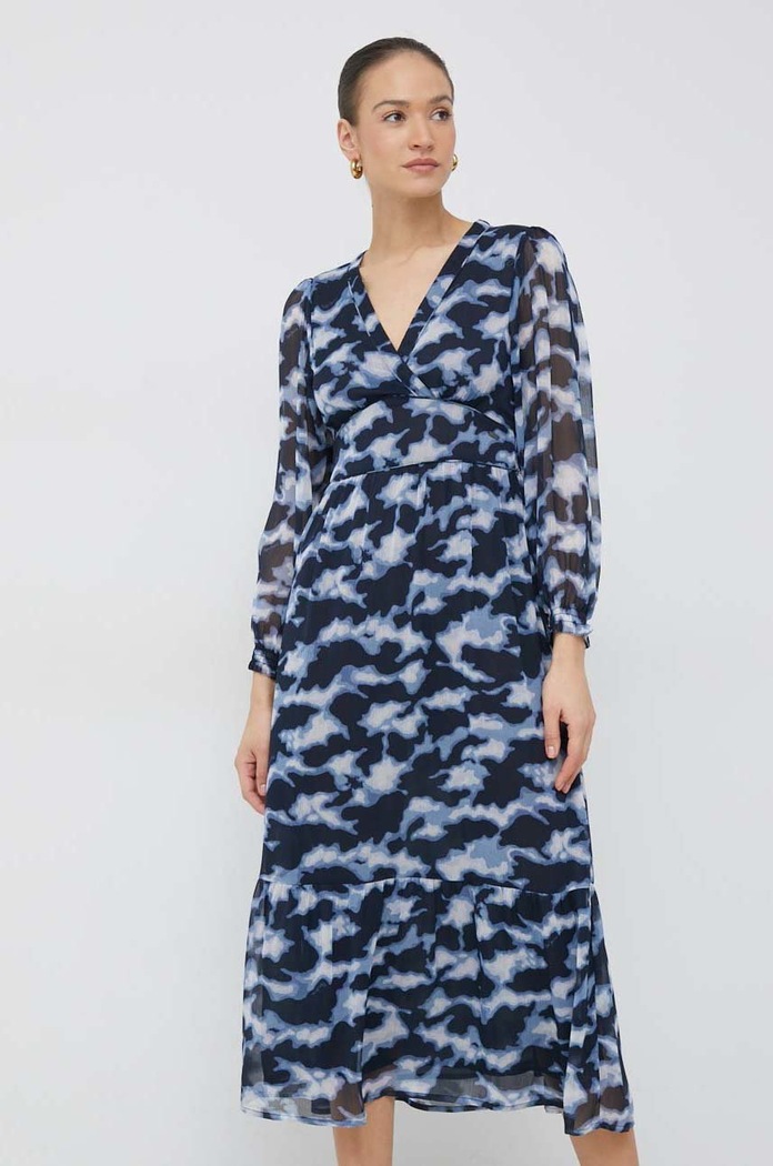 Рокля Pepe Jeans Blita шпиц тъмносин PL953315.0AA