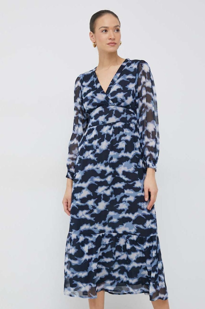 Рокля Pepe Jeans Blita шпиц тъмносин PL953315.0AA