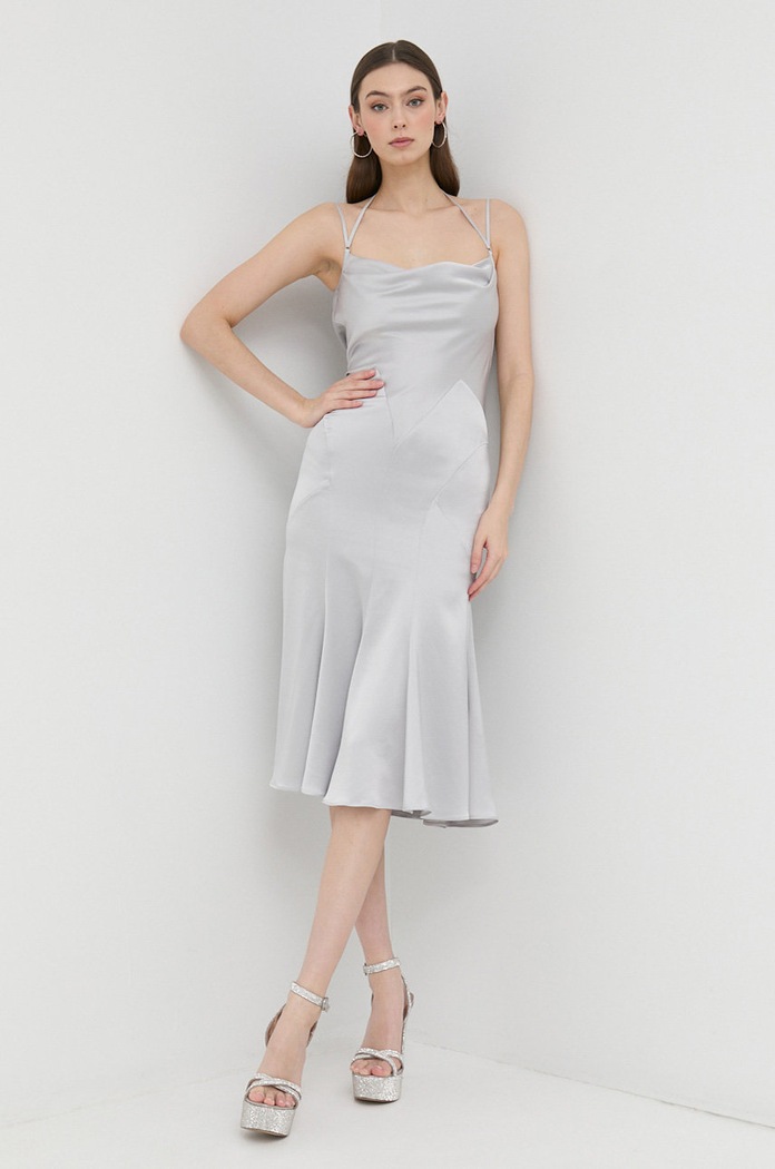 Φόρεμα Trussardi 56D00693.1T006175 γκρί SS23