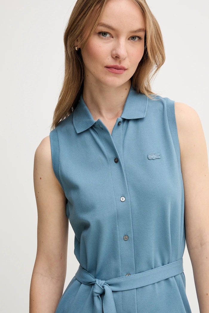 Φόρεμα Lacoste EF1107 μπλε AW25